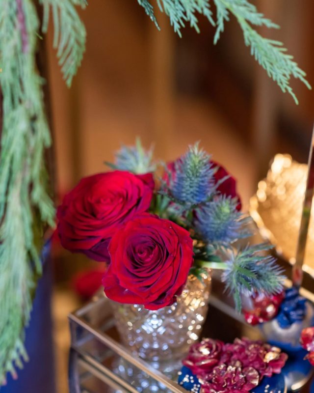 red roses event decor